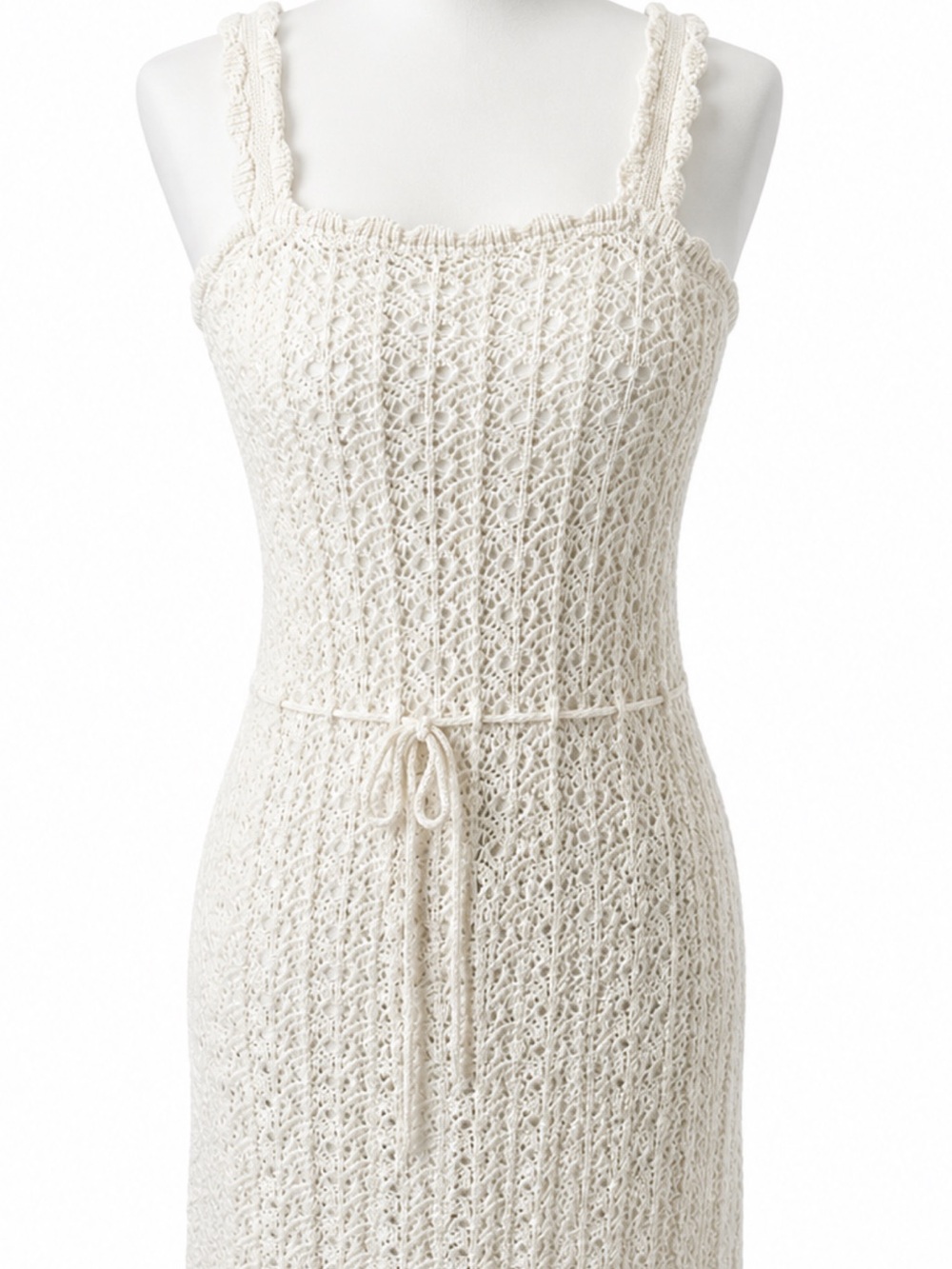 NWT Jessica Simpson Cream Crochet Lace Mini Dress L